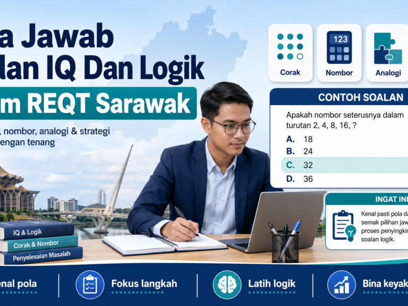Cara Jawab Soalan IQ Dan Logik Dalam REQT Sarawak