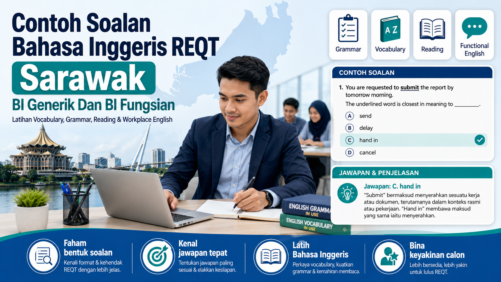 Contoh Soalan Bahasa Inggeris REQT Sarawak: BI Generik Dan BI Fungsian
