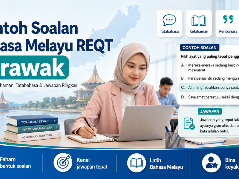 Contoh Soalan Bahasa Melayu REQT Sarawak Dengan Jawapan