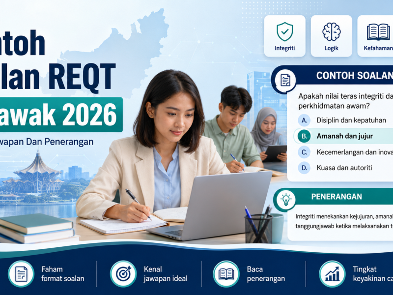 Contoh Soalan REQT Sarawak 2026 Dengan Jawapan Dan Penerangan