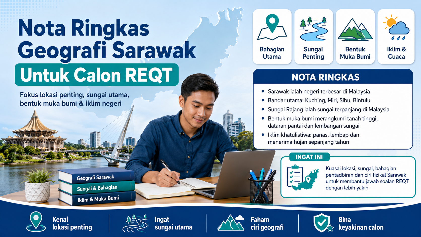 Nota Ringkas Geografi Sarawak Untuk Calon REQT